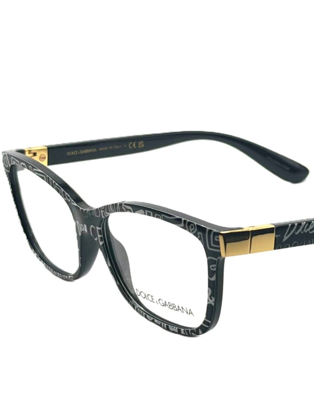 NEW DOLCE & GABBANA DG 5077 3313 Black Graffiti Unisex Eyeglasses 54mm 16 140